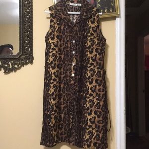 Animal Print Sheath Dress